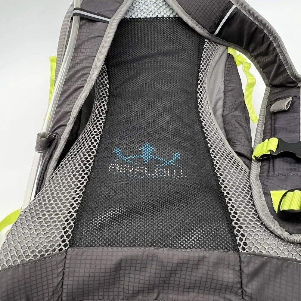 High Sierra 16 Hydro Backpack Gray/Yellow W/ Hydration bladder Hiking Trail